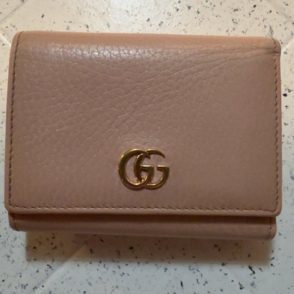 Gucci Marmont Compact Wallet Trifold with COA GG